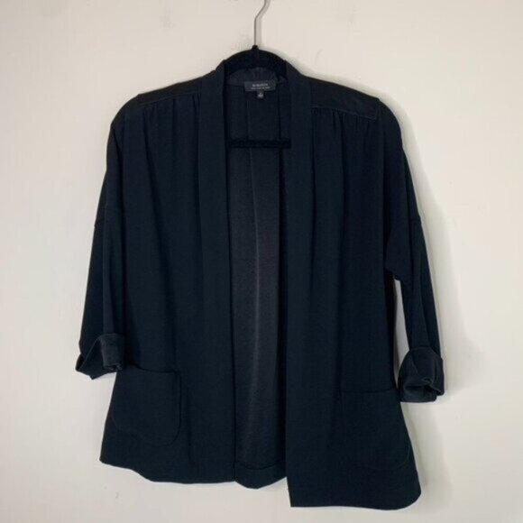 Aritzia Babaton Black Oversized Blazer Kimono Open front Unstructured Size XS - Picture 11 of 16